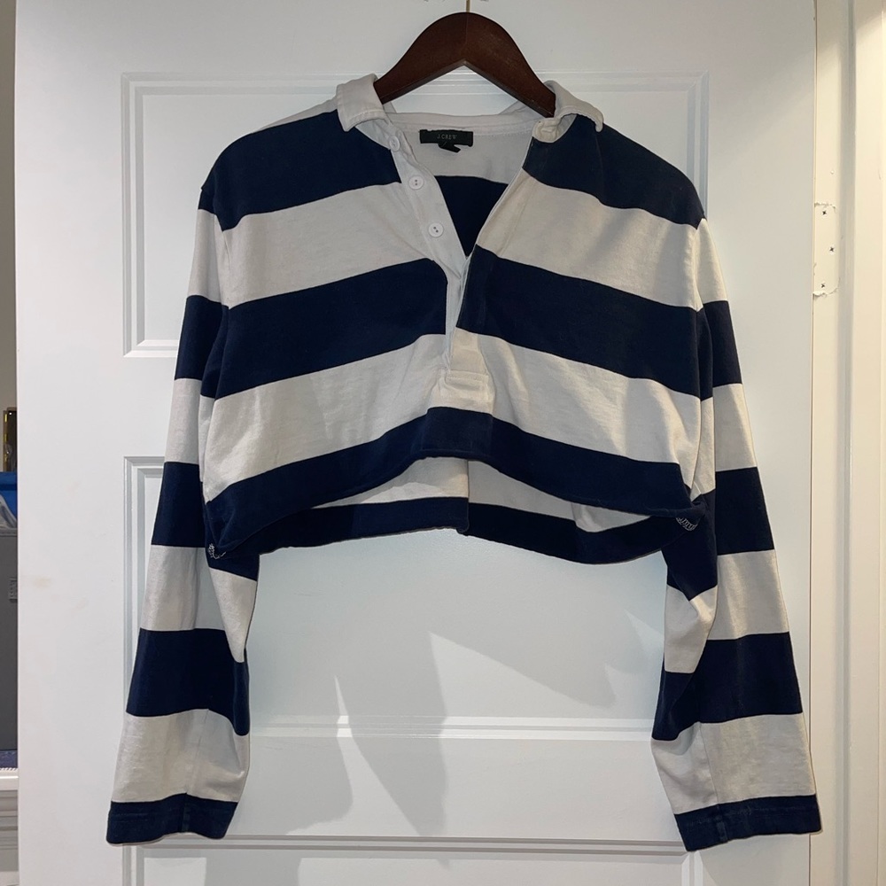 J Crew cropped shirt